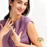 minrl rings bracelet earrings set fairmined yellow gold worn