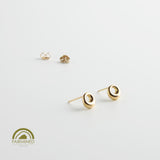 minrl aura earrings fairmined gold red