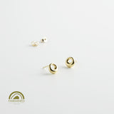 minrl aura earrings fairmined gold yellow