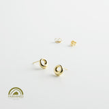 minrl aura earrings fairmined gold yellow