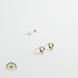 minrl aura earrings fairmined gold yellow