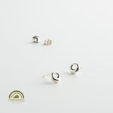 minrl aura earrings fairmined silver