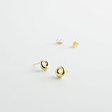 minrl aura earrings gold yellow