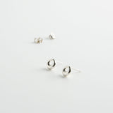 minrl aura earrings silver