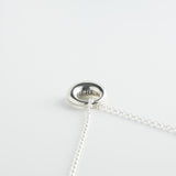 minrl aura large charm necklace silver