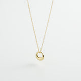 minrl aura necklace gold yellow