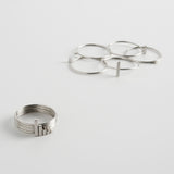 minrl fibonacci ring set in silver