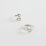 minrl my first ring 2 hearts silver mix