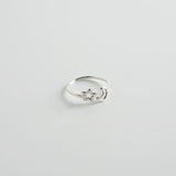 minrl my first ring moon star silver