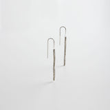 minrl paperchain earrings silver