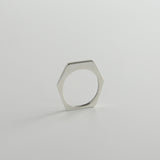 minrl random polygons rings hexagons silver 03