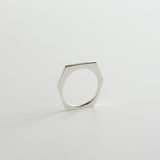 minrl random polygons rings hexagons silver 04