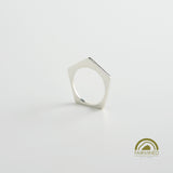 minrl random polygons rings pentagons fairmined silver 02