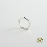 minrl random polygons rings pentagons fairmined silver 04