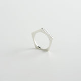 minrl random polygons rings pentagons silver 03