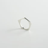 minrl random polygons rings pentagons silver 05