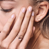 minrl shapes rings red gold mix rectangles