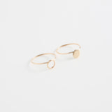 minrl shapes rings red gold mix moon