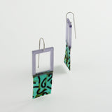 minrl x kechic square earrings silver