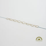 minrl hexagons air necklace fairmined gold silk sapphire