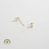 minrl snowdrop long earrings fairmined red gold 