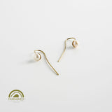 minrl snowdrop long earrings fairmined yellow gold 