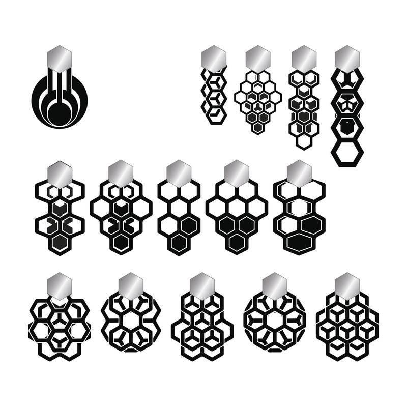 minrl 541 earrings silver options