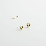 minrl aura earrings gold yellow