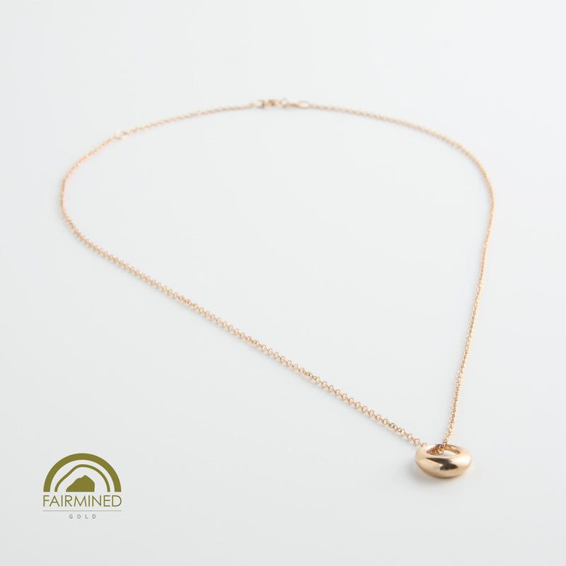minrl aura necklace fairmined gold red