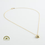 minrl aura necklace fairmined gold yellow