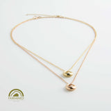 minrl aura necklace fairmined gold mixed