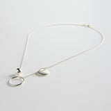 minrl geometric toys circle necklace silver short