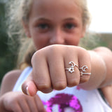 minrl my first ring moon star silver worn