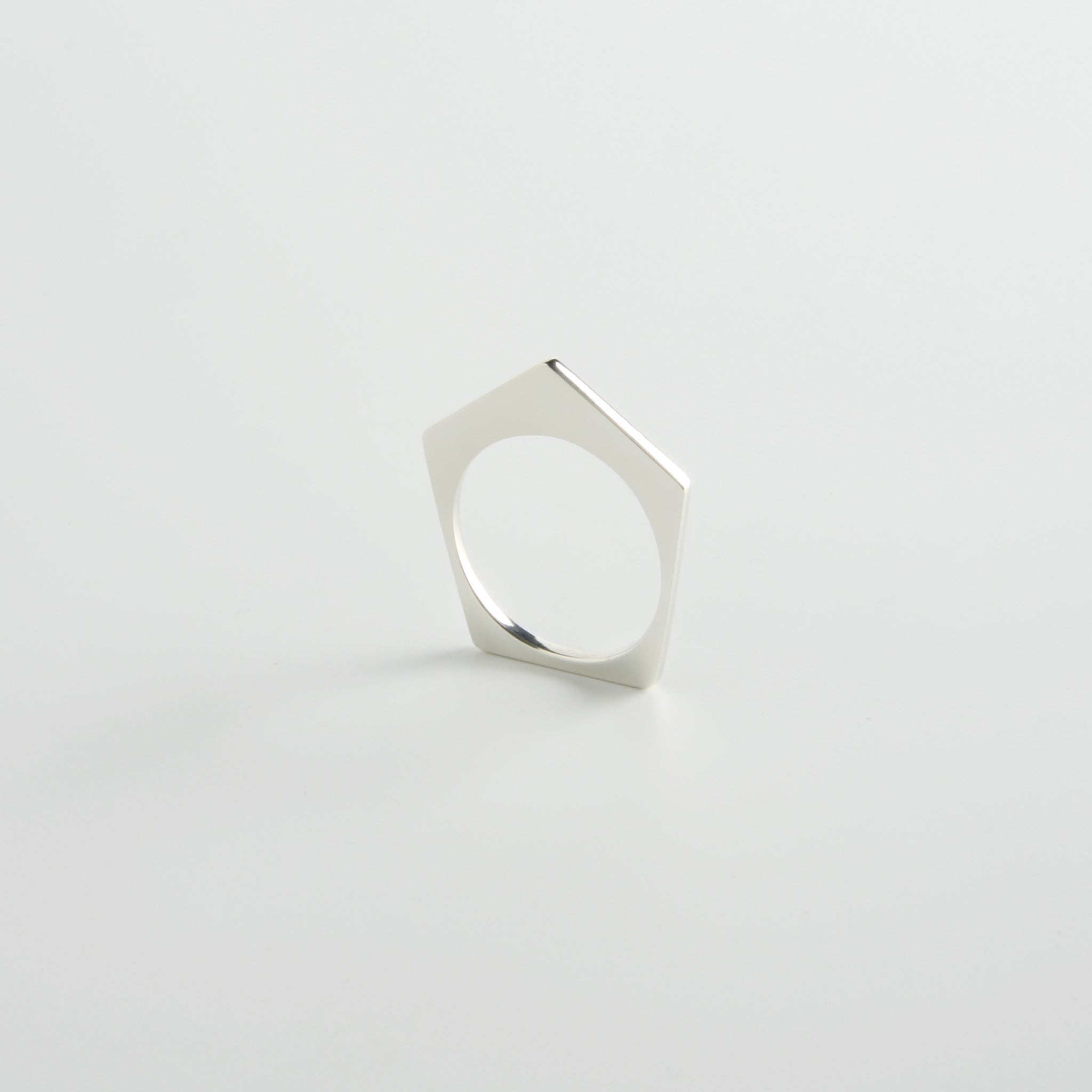 Random Polygons Ring Set Five Pentagons | minrl jewels