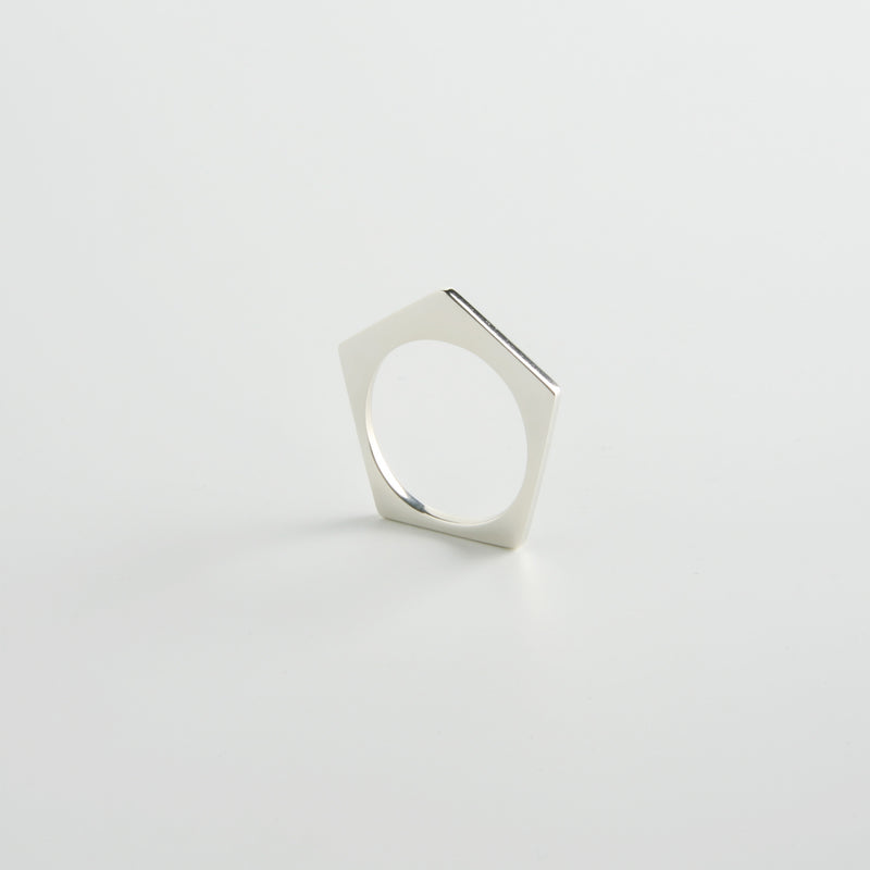 a the polygon ring... Random Polygons Ring Set Five Pentagons | minrl jewels