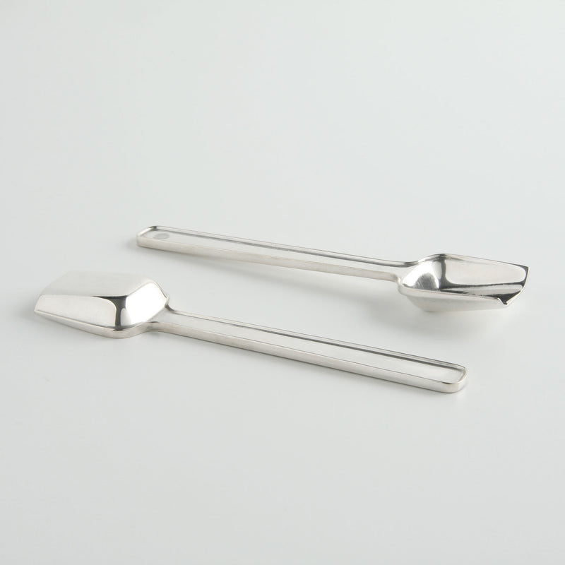 minrl tulip two silver spoons